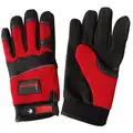 Imperial I-Tab Mechanics Glove, 2XL, Black/Red, 1 PR