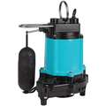 1/2 HP Submersible Sump Pump, Vertical Switch Type, Polypropylene Base Material