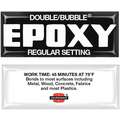 Hardman Epoxy Adhesive: Double/Bubble Regular Setting, Ambient Cured, 3.5 g, Packet, Amber, 10 PK