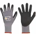 Pip Coated Gloves: L, Microfoam, Nitrile, Palm and Fingers, Nitrile ( 15 ga )/Nylon ( 15 ga ), 1 PR