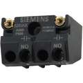 Siemens Contact Block, 30mm, 1NO Contact Form, 10A AC/5A DC @ 600VAC/DC Contact Rating