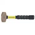 Nupla Nonsparking Sledge Hammer, 1-1/2 lb. Head Weight, 1-1/8" Head Width, 12" Overall Length