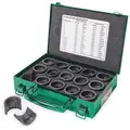 Greenlee Upper and Lower Crimping Die Set for Electrical Wire and Cable Crimping, Max Force: 12 tons