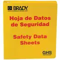 Safety Data Sheets Binder, English, Spanish, Includes Chain, (2) Sheet Lifters, 1-1/2 Depth