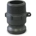 Polypropylene Adapter, Coupling Type F, Male Adapter x MNPT Connection Type