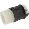 Hubbell Wiring Device-Kellems 20 Amp Industrial Grade Locking Connector, L15-20R NEMA Configuration, Black/White