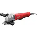 Milwaukee Angle Grinder, 4-1/2" Wheel Dia., 11 Amps, 120VAC, 12,000 No Load RPM, Paddle Switch