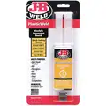 J-B Weld Epoxy Adhesive, Syringe, 0.85 oz., Translucent Yellow, 5 min. Work Life