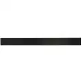 Neoprene Rubber Strip, 2"W x 3 ft.L x 3/4"Thick, 50A, Plain Backing Type, 350% Elongation, Black