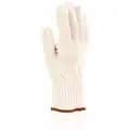 Condor Knit Gloves, Polyester/Cotton Material, Knit Wrist Cuff, Natural, Glove Size: L