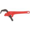 Ridgid Hex Pipe Wrench: Cast Iron, 2 5/8 in Jaw Capacity, Smooth, 9 in Overall Lg, I-Beam