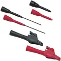 Fluke 300 VAC/DC Plastic Test Probe and Clip Kit, Black/Red; CAT III 300 V Instrument Safety Rating