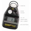 Sensit P100 Personal Monitor: Carbon Monoxide, 0 to 999 ppm, Black, Audible and Visual, Lithium, LCD