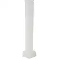 Lab Safety Supply 50 to 500mL Plastic Graduated Cylinder, White, Height: 360 mm / 14.2", 1 EA