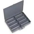 Gray Compartment Box, 8 Fixed Compartments, 2" x 13-3/8" x 9-1/4"
