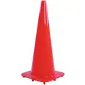 Traffic Cone, 28" Cone Height, Orange, PVC