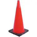 Traffic Cone, 28" Cone Height, Orange, PVC