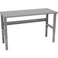 Tennsco Bolted Workbench, Steel, 30" Depth, 35-3/8" to 41-3/8" Height, 72" Width, 1800 lb. Load Capacity