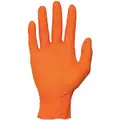 Imperial Nitrile Disposable Glove, M, 9-1/2", 5 mil, Orange, 100 PK