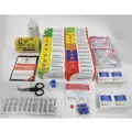 Genuine First Aid First Aid Kit Refill, Refill, Cardboard Case Material, Industrial, 50 People Served Per Kit