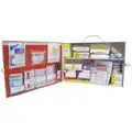 Genuine First Aid First Aid Station, Cabinet, Metal Case Material, Industrial, 100 People Served Per Kit
