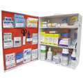 Genuine First Aid First Aid Station, Cabinet, Metal Case Material, Industrial, 150 People Served Per Kit