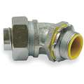 Raco Malleable Iron/Steel Insulated Connector, Connector Type: 45&deg;, Conduit Size: 3/4"