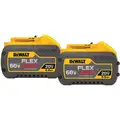 Dewalt FLEXVOLT Battery, Li-Ion, For Use With DEWALT 20V Max, 60V Max and 120V Max Tools, 9.0Ah