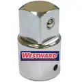 Westward Socket Adapter, Input Drive Size 3/4", Input Drive Shape Square, Input Drive Gender Female