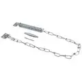 Crash Chain: 25 1/2 in Lg, 7/16 in Wd, Zinc Plated, Included, Steel, Silver
