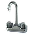 Gooseneck Service Sink Faucet, Dome Lever Faucet Handle Type, 2.0 gpm, Chrome