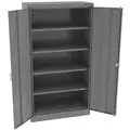 Tennsco Commercial Storage Cabinet, Medium Gray, 66" H X 36" W X 18" D, Assembled