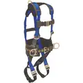 Condor Belted Construction Full Body Harness with 425 lb. Weight Capacity, Blue/Black, L