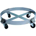 Cross-Brace Drum Dolly with Support Ring, 1,100 lb Load Capacity, For Cntnr Cap 55 gal