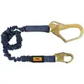 Stretchable Shock-Absorbing Lanyard, Number of Legs: 1, Working Length: 4 ft. 6" to 6 ft.