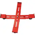 Adjustable Cross-Brace Drum Dolly, 1,200 lb Load Capacity, For Cntnr Cap 30 gal to 95 gal