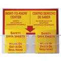 Right-To-Know Center, English, Spanish, Includes Double Basket, (2) 1-1/2" SDS Binders