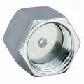 Cap: Cap, O-Ring Face Seal, 250&deg;F Max Op Temp, 9,200 psi, Zinc Nickel Steel, Seal-Lok, SAE J1453