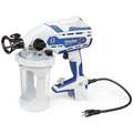Graco Handheld Paint Sprayer: 42 oz. Capacity, 0.2 gpm Max. Flow, Variable, Up to 12 in, 120 VAC