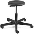 Bevco Round Pneumatic Stool with 15" to 21" Seat Height Range and 300 lb. Weight Capacity, Black