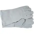 Welding Glove, L, 12.5", Gray, 2 PK