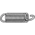 2-3/4" High Carbon Steel Cot Extension Spring with Zinc Plated Finish; PK6