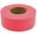 P VC Flagging Tape; 150 ft. L x 1-3/16" W, 4 mil Thick, Red