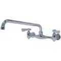 Chrome, Straight, Kitchen Sink Faucet, Manual Faucet Activation, 1.5 gpm
