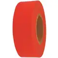 Polyethylene Flagging Tape; 300 ft. L x 1-3/16" W, 2 mil Thick, Red