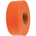 Polyethylene Flagging Tape; 300 ft. L x 1-3/16" W, 2 mil Thick, Orange
