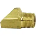 45&deg; Male Elbow, Inverted Flared Fitting, Brass, 5/16" x 1/8"
