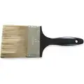 4" Flat Sash Polyester Paint Brush, Soft, for All Paint & Coatings, 1 EA