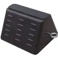 General Purpose Single, Rubber Wheel Chock; Max. Vehicle Weight: Not Rated; 9" D x 5-1/2" H x 8" W, Black