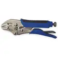 Curved Jaw Locking Pliers, Jaw Capacity: 1-1/2", Jaw Length: 1", Jaw Thickness: 1/4